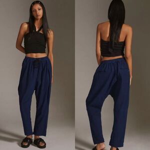 Anthropologie Navy Blue Harem Pants